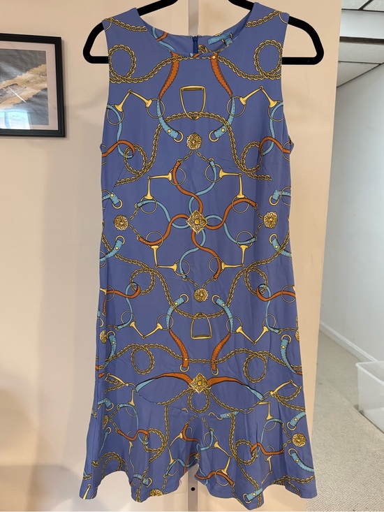 J. McLaughlin Dresses & Skirts - J. McLaughlin Lavender Chain-Print Midi Dress